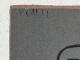 a picture of a painting of a cat on a piece of paper
