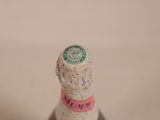 a close up of a bottle of wine with a cork stopper