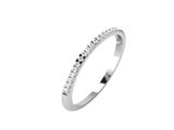 a white gold ring with diamonds on a white background