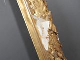 a picture of a piece of wood that has been chipped off