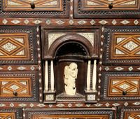 *SUR DESIGNATION* Bargueno en bois sculpté Bet garnitures de… (photo 4)