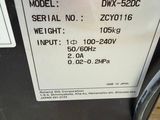 a picture of a model dx - 350c serial number
