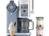an image of a coffee maker with ice cream on top of it