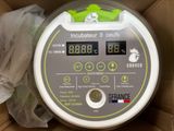 a close up of a box with a clock on it