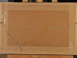 a picture of an easel with a painting on it