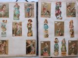 an open book with pictures of children playing with toys on it
