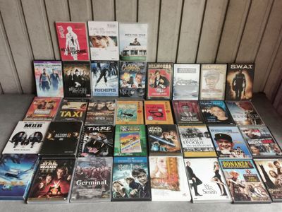 beaucoup de films qui traînent par terre