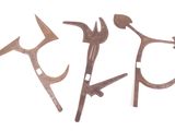three different types of tools are shown on a white surface