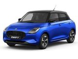 a blue 2020 suzuki swift is shown on a white background