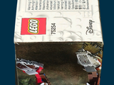 a box with a lego motorcycle inside of it