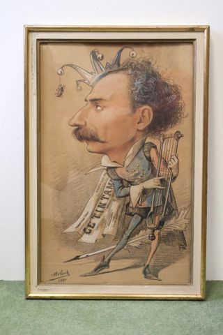 Hector COLOMB, dit MOLOCH (Paris 1849 - 1909). « Portrait de Char