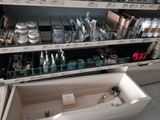 a large display of cosmetics products in a store