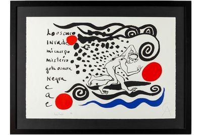 CALDER ALEXANDER (1898 - 1976) lithographie en couleurs n° A…