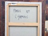 a picture of a window with a message written on it