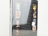 the back cover of a book with a picture of a woman on it