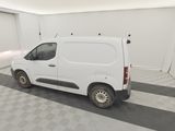 a white van that is parked in a garage