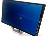 the screen of a computer monitor with a blue screen on it