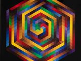 la couverture d'un livre ornée d'un motif hexagonal coloré
