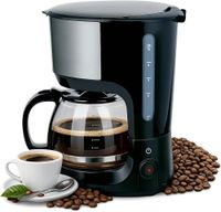 Cafetière à Filtre 750 W - Verseuse en Verre 1,25 L alpina