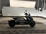 a scooter that is parked inside of a building