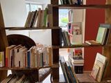 une bibliothèque sur laquelle sont rangés de nombreux livres
