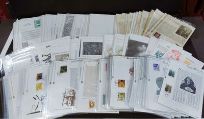 a lot of papers that are on a table