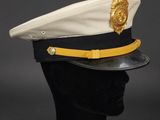 a close up of a hat on a mannequin head