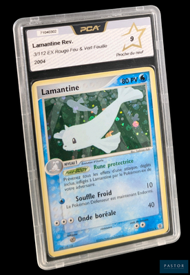 un gros plan d'une carte Pokémon représentant un dauphin