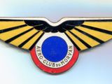 un gros plan sur un insigne orné d'un aigle