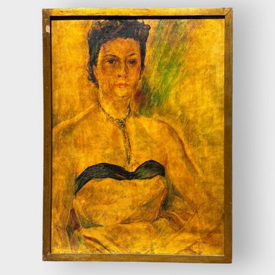 J. RENÉE-NORMAND (1896-1974) Portrait de Marie-Jeanne DONFLO…