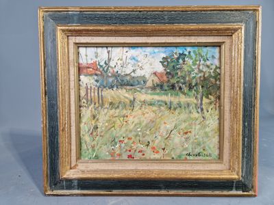 CHEVALIER MILO : "Paysage fleuri".