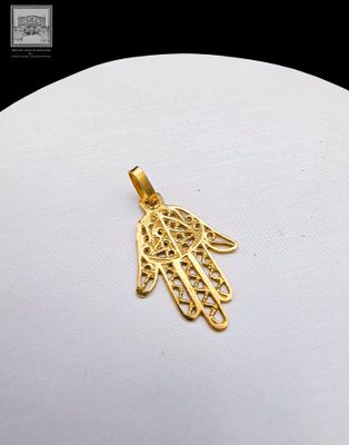 gold plated hamsa hand pendant with filigree filigree filigree filigree filigree filigree filigree filigree