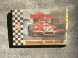a box with a picture of a race car on it