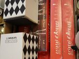 a box full of books sitting on the floor