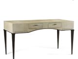 a close up of a desk with two drawers on one side and a drawer on the other