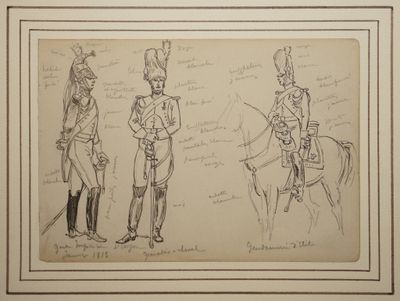 DETAILLE Édouard, entourage de, Garde impérial, grenadier à … - Photo 1