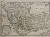 an old map of the roman empire in the middle of the 19th century