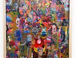an image of a painting with many different images on it