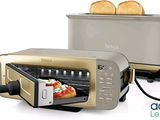 a toaster and toaster sitting next to each other