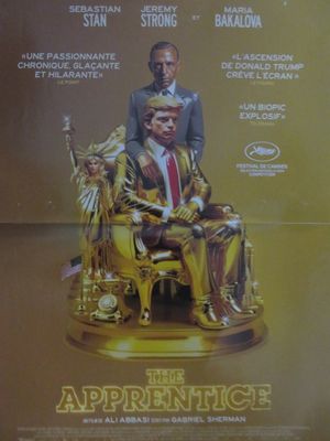 une image représentant l'affiche d'un film sur laquelle figure un homme assis sur un trône