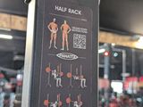 a picture of a gym equipment display in a gym