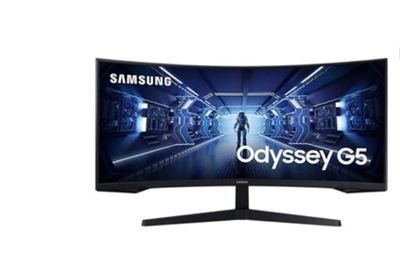 un écran d'ordinateur sur lequel apparaît le logo Samsung