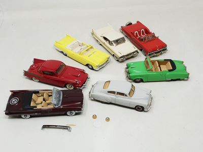 7 modèles américains 1/43ème artisanaux sans boites (acciden…