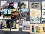 many different pictures of people on the wall
