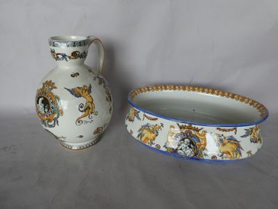 two vases sitting next to each other on a table