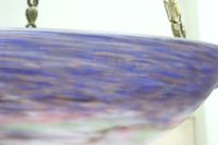 MULLER FRERES. Lustre vasque à trois lumières en verre doubl… (photo 3)