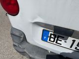 a close up of a license plate on a car