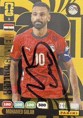 La carte de football représente Mohamed Salah.