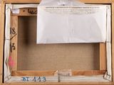 a picture of a picture frame with a piece of paper in it
