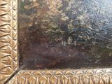 an image of a painting of a tree in a golden frame